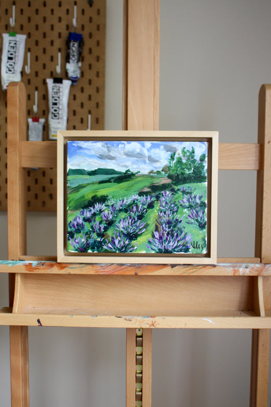 "Can you smell the lavender in the breeze?"